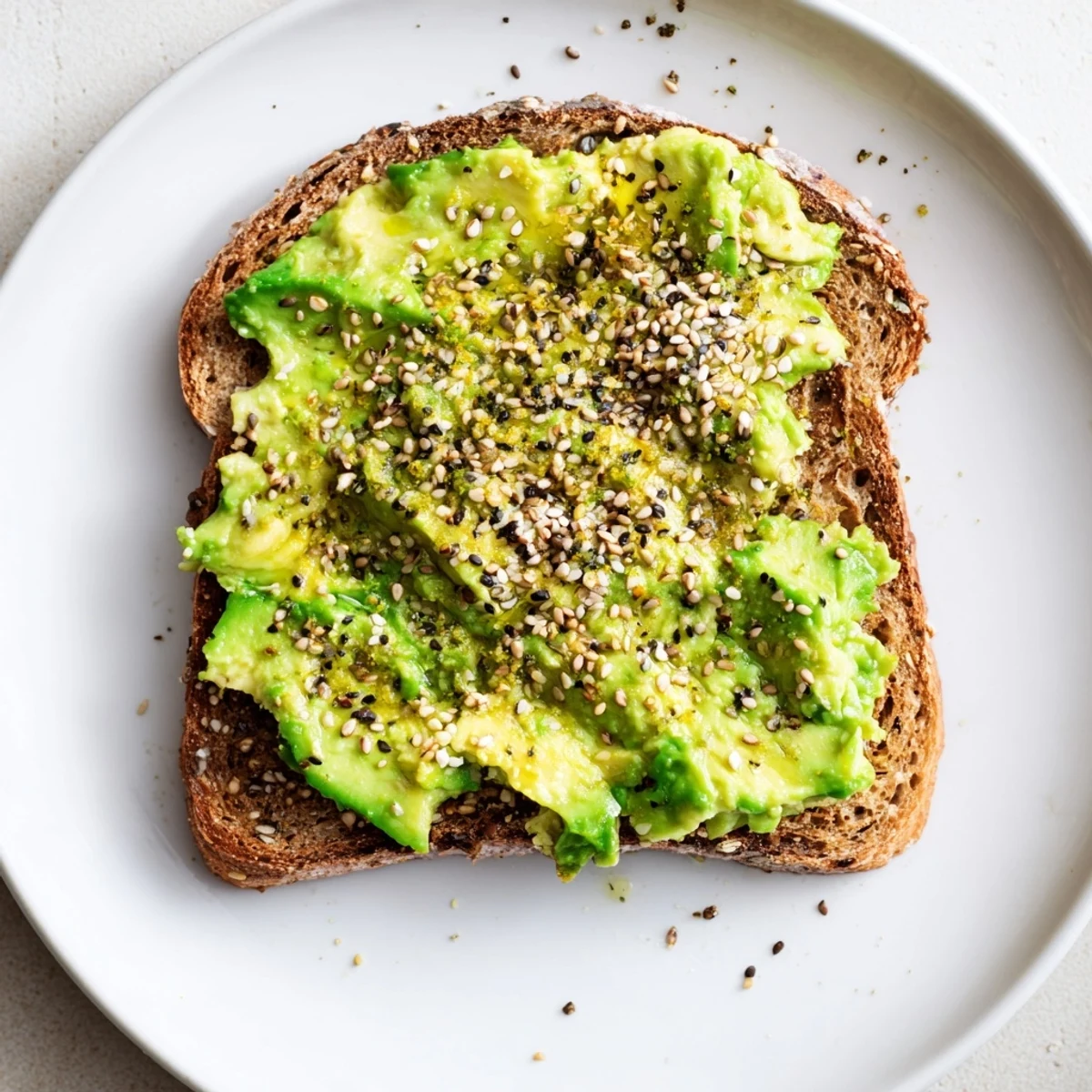 Creamy avocado toast with everything seasoning, a delicious and easy breakfast treat ready in minutes.