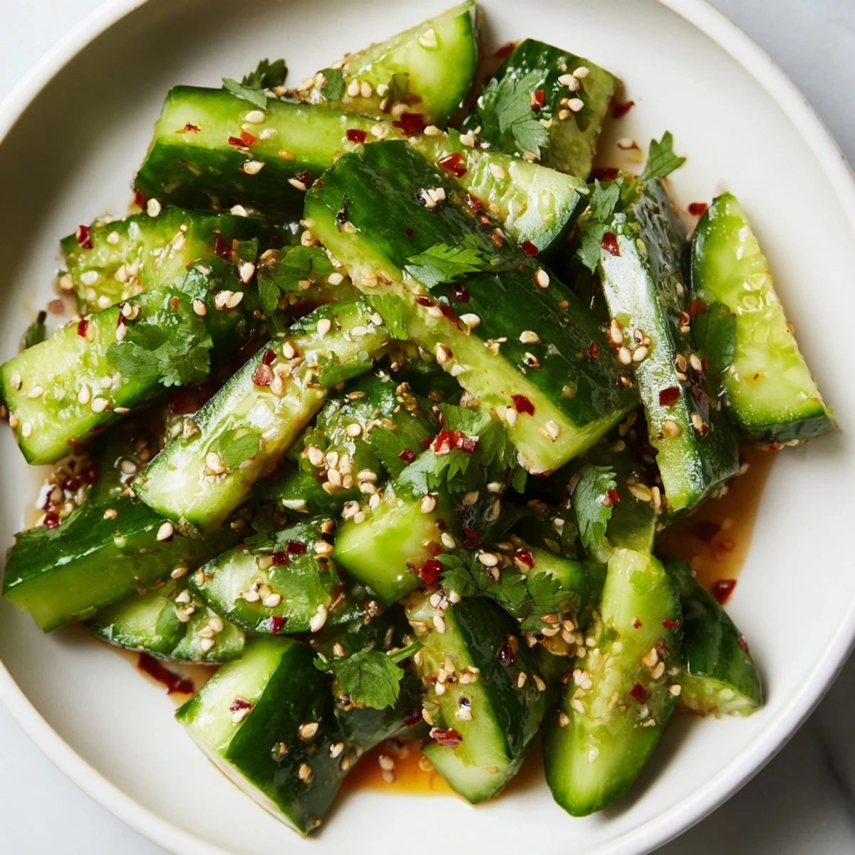 Zesty Shake Cucumber Salad