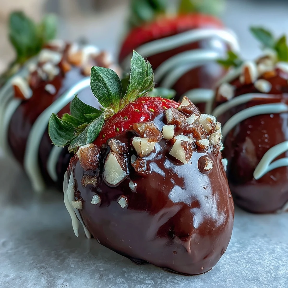 Elegant Chocolate-Covered Strawberries ready to chill, perfect for romantic date nights or parties.