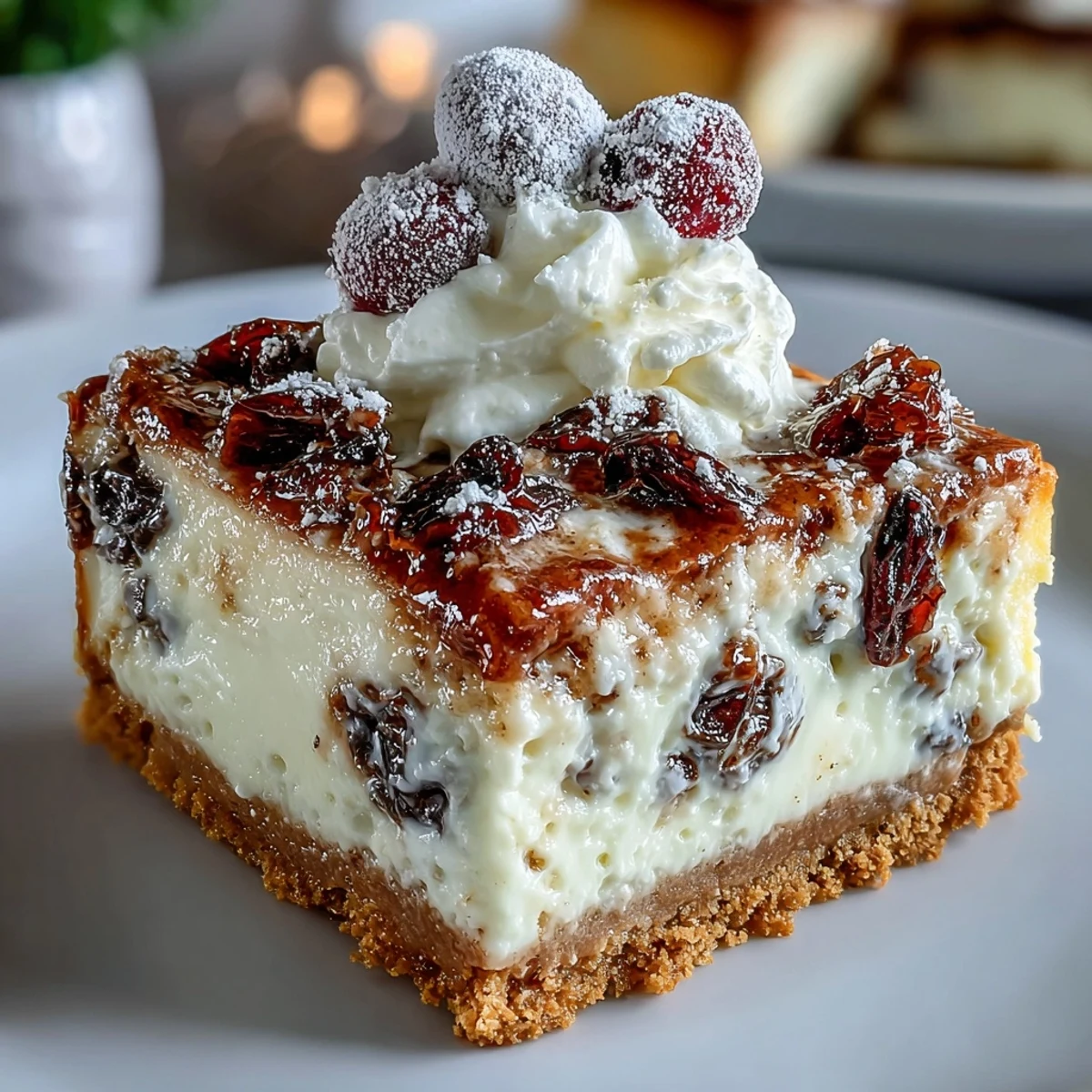 Christmas Cheesecake Slab