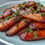 Honey Glazed Roasted Carrots Thyme