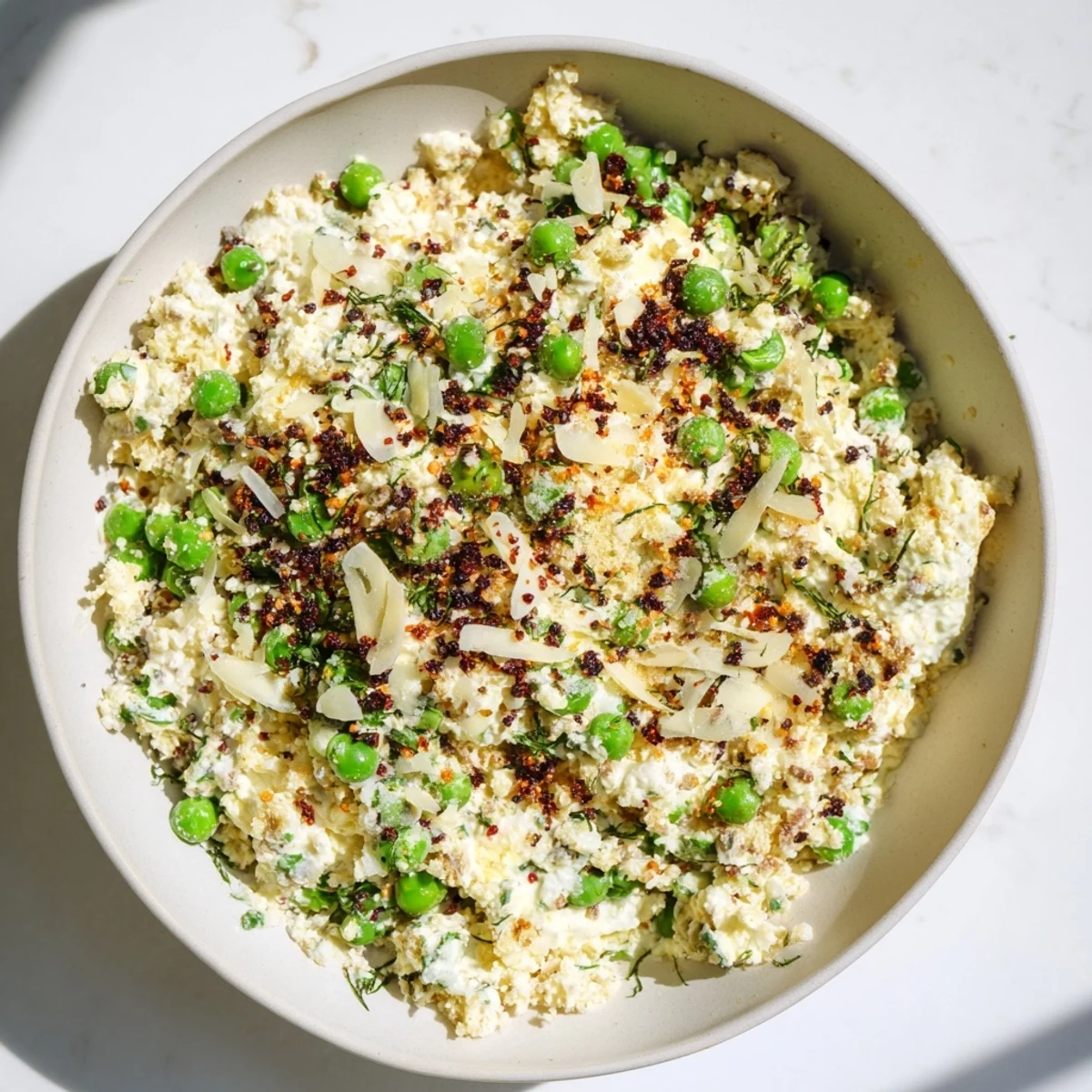 Creamy Parmesan Orzo with Green Peas: a comforting bowl of creamy pasta with vibrant peas and Parmesan.