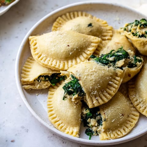 Savory Spinach Ricotta Triangles