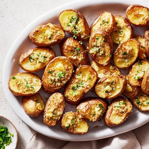 Crispy Garlic Butter Potatoes