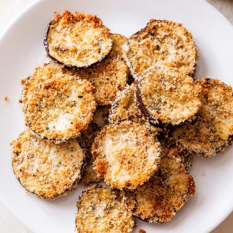 Crispy Eggplant Parmesan Chips