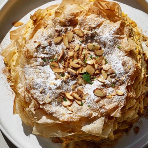 Moroccan spiced meat pie