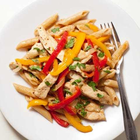 A lighter version of the classic, featuring juicy Cajun chicken and colorful bell peppers in a creamy, tangy sauce.  