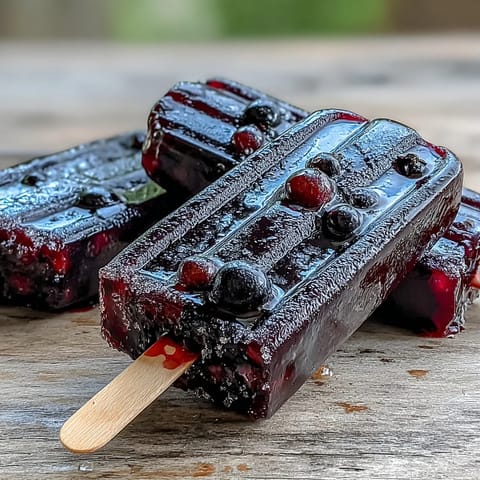 Black Currant Popsicles