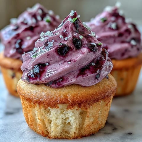 Olive Oil Cupcakes With Black Currant