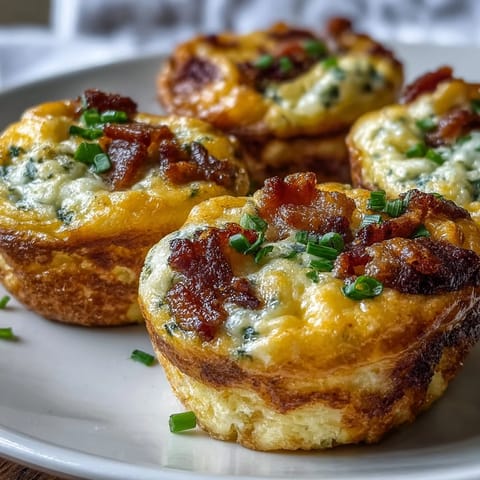 Freshly baked Ranch Bacon Breakfast Egg Bites are plated beside sliced avocado and a dollop of salsa for a savory breakfast.