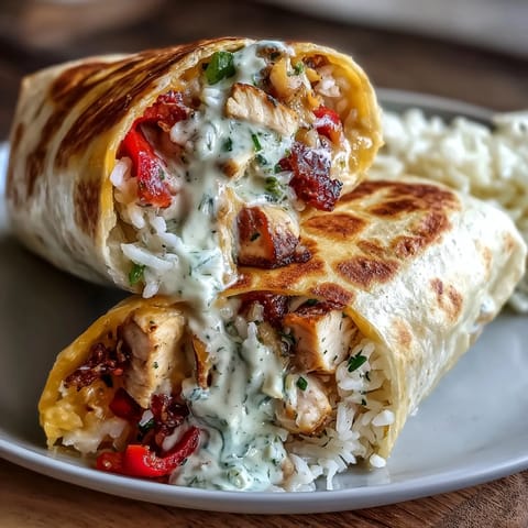 Chicken Bell Pepper Burritos