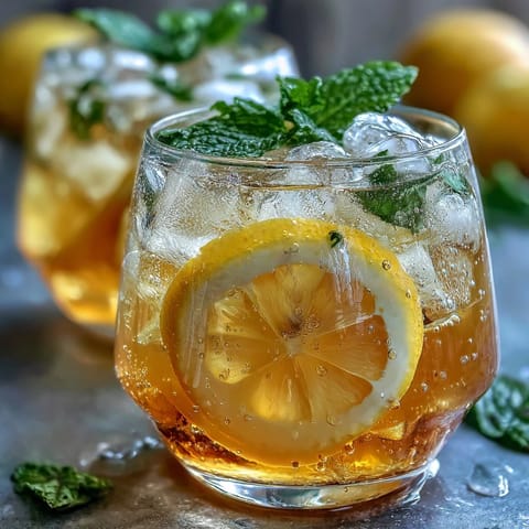 Bright and zesty Limoncello Spritz Mocktail with Sparkling Water, perfect for summer gatherings and alcohol-free celebrations.  