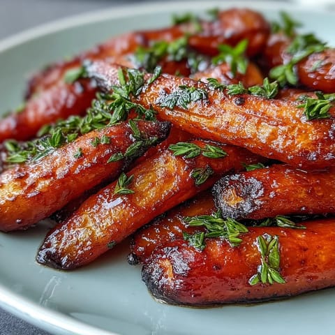 Honey Glazed Roasted Carrots Thyme