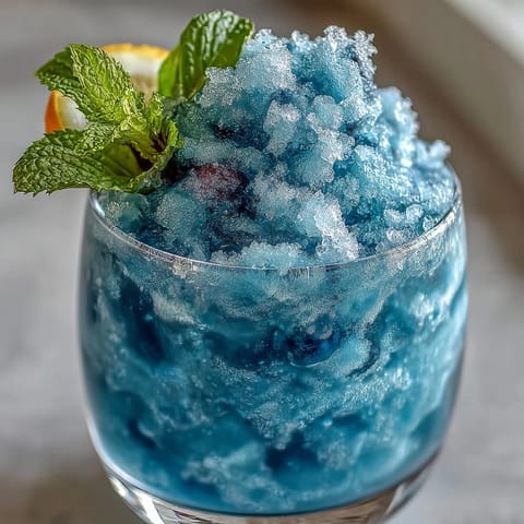 Blue Raspberry Lemonade Slushie