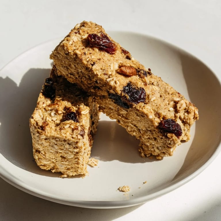 Warm, freshly baked Soft-Baked Oatmeal Raisin Breakfast Cookies with juicy raisins and a soft, inviting texture.