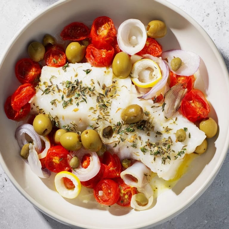 Savor the delicious One-Tray Baked Cod—flaky fish, zesty flavors, ready in just 30 minutes!