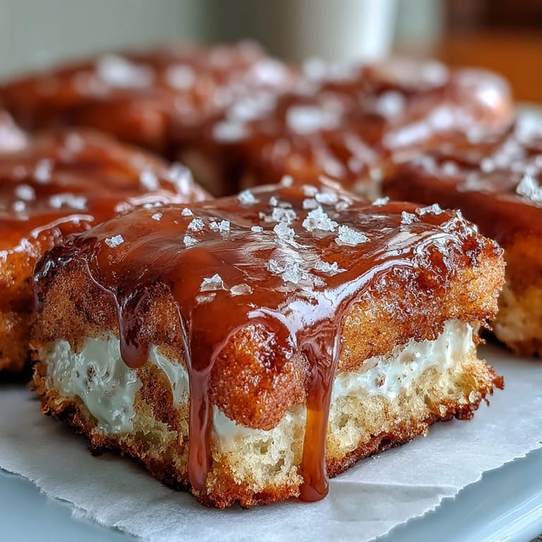 Freshly baked Maple Donut Bars stacked high, showcasing a soft, fluffy interior and glossy maple icing for an irresistible breakfast treat.