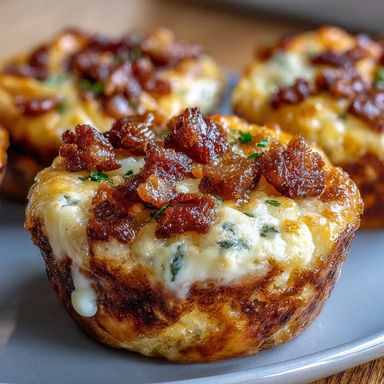 Savory Ranch Bacon Breakfast Egg Bites arranged on a white ceramic plate, garnished with green onions and paired with a side of fresh avocado.