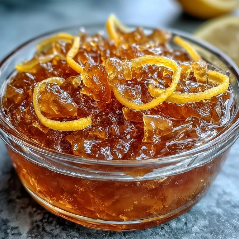 Golden dandelion honey jelly, glistening in a jar, perfect for drizzling over yogurt or scones.