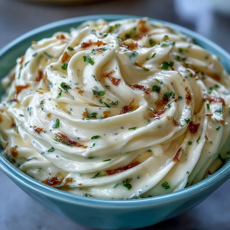 Velvety garlic aioli, infused with fresh minced garlic and a hint of Dijon, served alongside roasted potatoes and steamed asparagus.