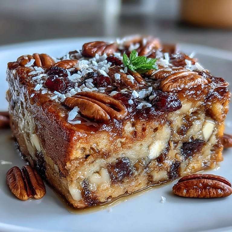 3. This Capirotada Mexicana dessert combines sweet piloncillo, toasted bread, dried fruits, and cheese for a rich, traditional Mexican Lenten treat.